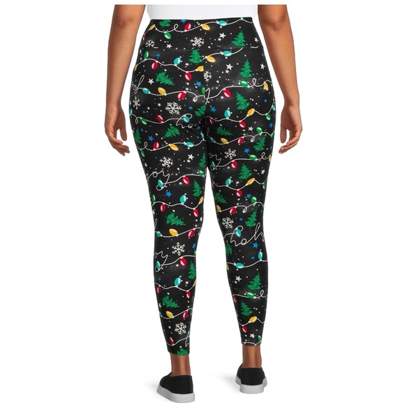 Women's Plus Size Holiday Print Legging-2 pack - Picture 4 of 5